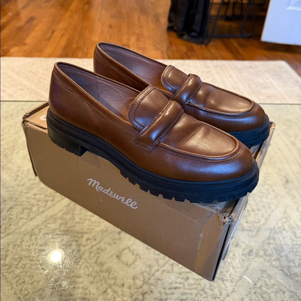 Madewell The Bradley Lugsole Loafer in Leather